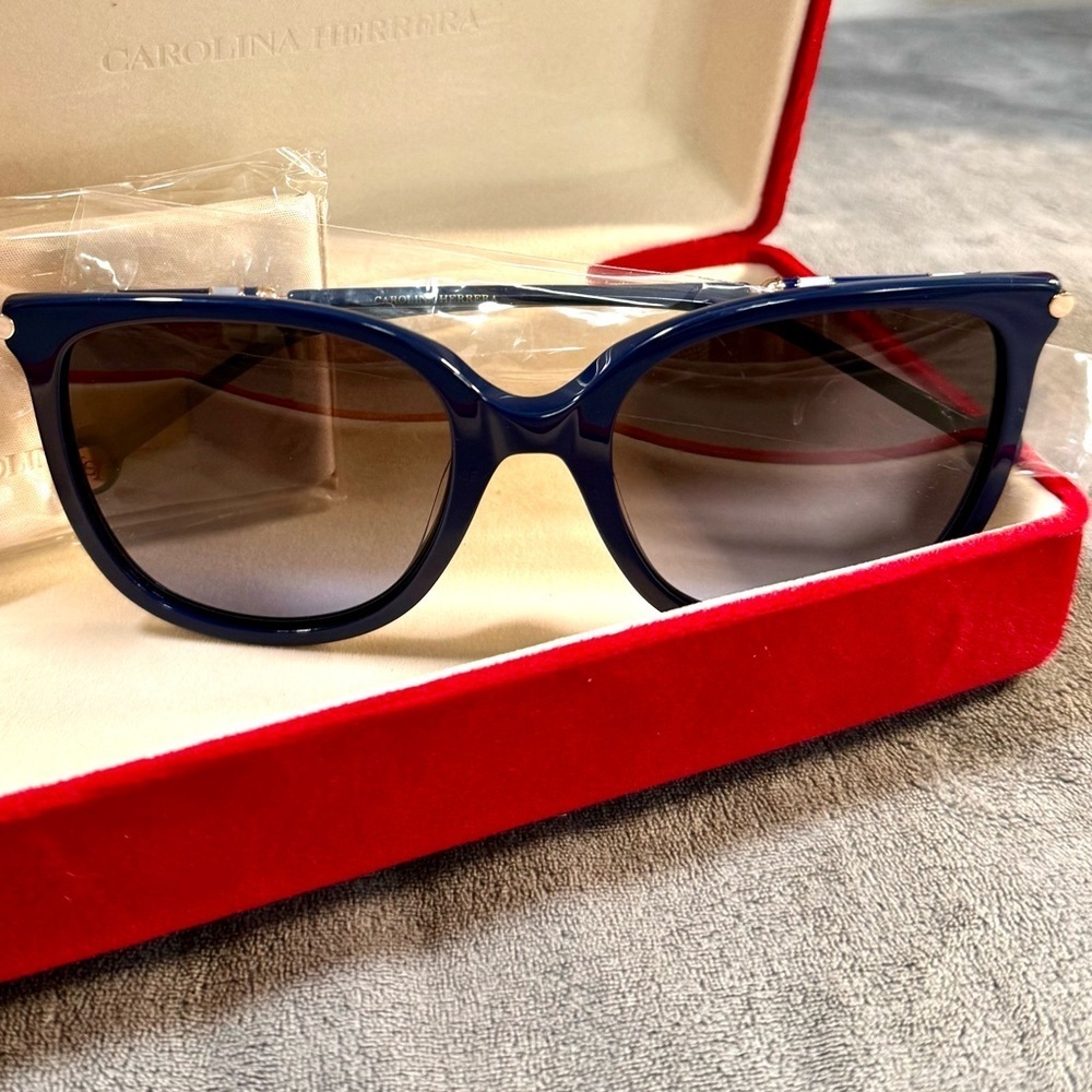 New Carolina Herrera CH0023/S Blue Sunglasses